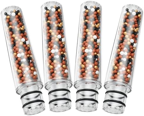 Shower Filter Cartridge Replacement Compatible with SR SUN RISE Handheld Shower Head, Multi-Stage Filtration Water Filter for Hard Water, Chlorine & Impurity Removal for Skin & Hair Care (4 Pack) by Molvgoc