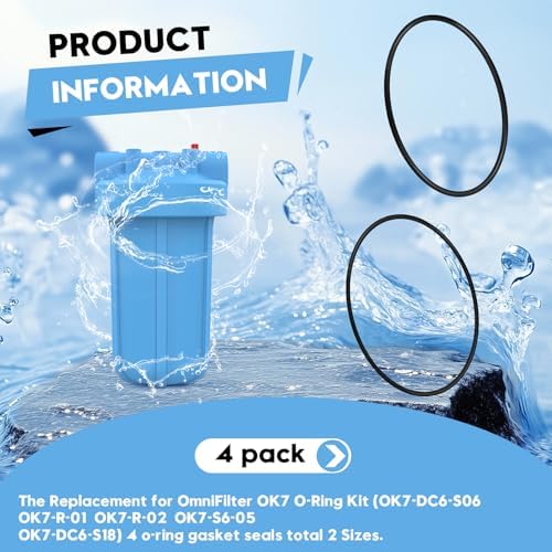 4 PackOK7 O-Ring Kit for OmniFilter BF6, BF7, BF7a, BF35, BF36, BF36C - Image 2