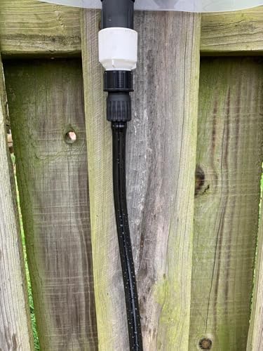 1/2" id - 100ft Black Vinyl Tubing Flexible PVC Irrigation Hose & 2 Clamps - Image 7