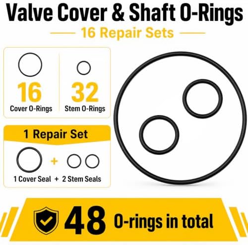 16 Sets 48 Pcs O Ring Kit for Jandy NeverLube/Pentair Valves - Image 2