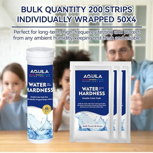 Water Hardness Test Strips Kit for Home Drinking Water and Pool Spa 200CT - Image 3