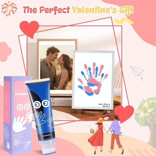 Nabance Baby Hand and Footprint Paint, Sponge Head, Baby Safe Paint, Blue - Image 6