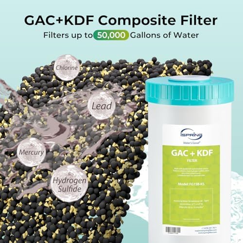 iSpring F2WGB21BKS 2-Stage Whole House Water Filter Set for WGB21B-KS - Image 3