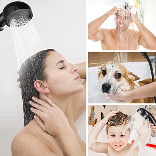 HANLIAN Black On/Off High Pressure Handheld Shower Head for RV Camper - Image 2
