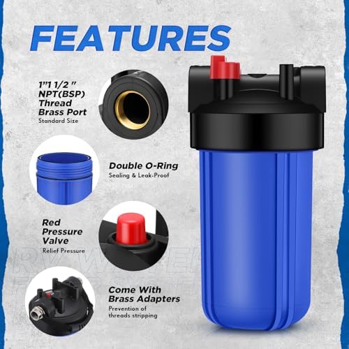 Vihose RV Water Filter, 25K Gallons 6-Stage Anti-Clog One-piece - Image 5