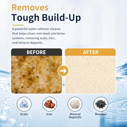 Water Softener Cleaner Solution, 4-Pack Liquid Resin Cleaner for Water Softener Systems, Helps Remove Iron, Manganese & Mineral Buildup, 3.38 FL OZ / 100 mL Each - Image 3