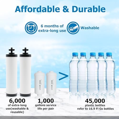 Ceramic Water Filter Replacement for Berkey® BB9-2 & PF-2® Fluoride Filters - Image 6