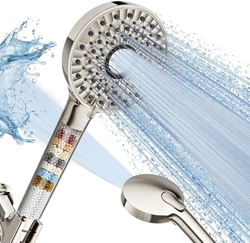 Magichome Shower Head with Handheld, High Pressure 10-Spd Detachable Chrome Showerhead with Stainless Hose by Magichome