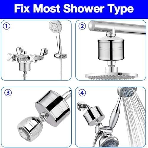 Matte Black Showerhead Filter - 15 Stage Shower Filter for Hard Water - Image 4