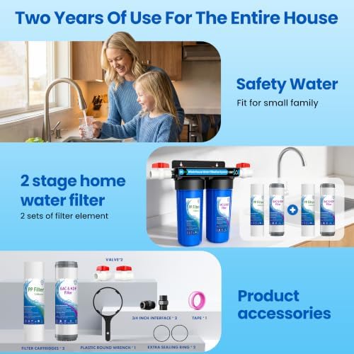 Whole House Water Filter System, Extra 2 Sets Filter Included,0.5 Micron - Image 6