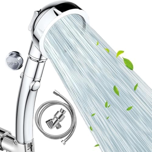 Nosame Premium High Pressure Chrome Handheld Shower Head with Hose Holder by Nosame