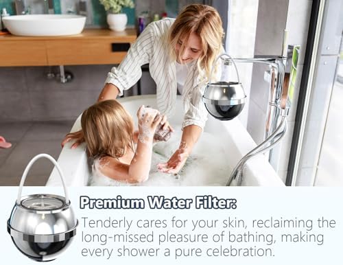 Bathtub Water Filter for Tub with Overflow,2,500 Gallons of Filtration,8 Stages Bath Filter,Remove contaminants,Chlorineand Fluoride,HardWater Softener,BPA Free(Upgrade Version),Chrome - Image 6