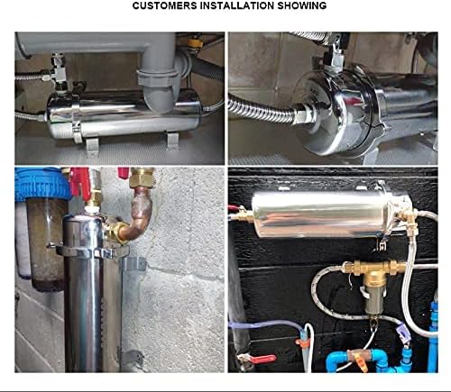 INTBUYING Stainless Steel Ultrafiltration Membrane Filter PVDF Ultrafiltration Membrane External Pressure Washable Water Purifier Whole House Water 6000L/H - Image 5