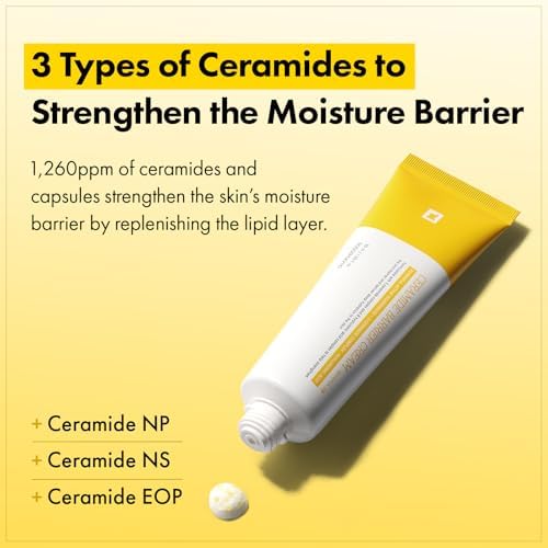 TOSOWOONG Ceramide Barrier Cream for Dry & Sensitive Skin, Hydrating, Dewy - Image 3