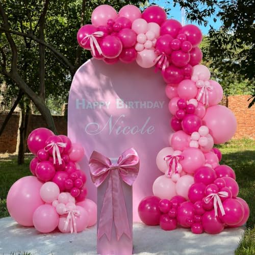 Pink Balloon Arch Kit, Hot Pink Balloons for Birthday Party Decorations - Image 6
