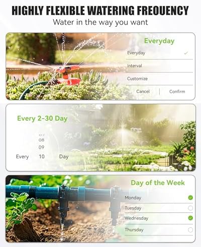 RAINPOINT Bluetooth Water Timer for Garden Hose, Smart Hose Timer 2 Outlet(Not Hub), Wireless Sprinkler Watering Timer with Rain Delay, Automatic Irrigation System for Lawns and Yard - Image 5
