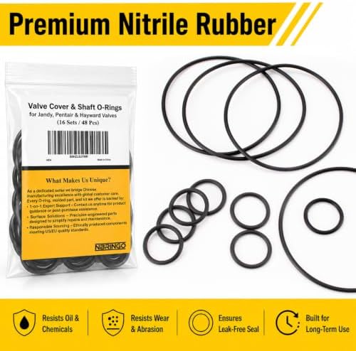 16 Sets 48 Pcs O Ring Kit for Jandy NeverLube/Pentair Valves - Image 7