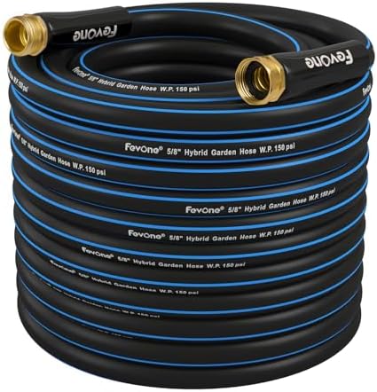 FEVONE Kink Free Garden Hose 100 ft, Heavy Duty Water Hose by Fevone