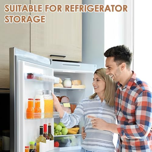 2 Pack Clear Plastic Pitcher with Lid, 1.1L Ribbed BPA-Free Tea Fridge Pitcher with Vented Lid for Hot Water Ice Tea Coffee Milk Shatter-Proof - Image 4