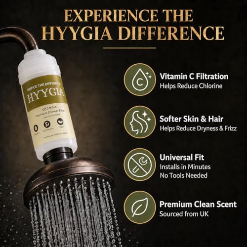 Premium Vitamin C Shower Filter for Hair and Skin - High Output Chlorine Remover & Water Filtration - Reduces Dry Itchy Skin & Frizzy Brittle Hair - Universal Fit (Clean Cotton Scent) - Image 3