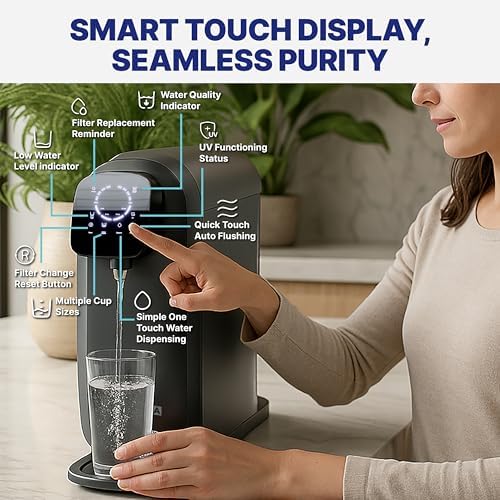 NU Aqua 8-Stage Countertop Reverse Osmosis Water Filter System with UV - Image 2