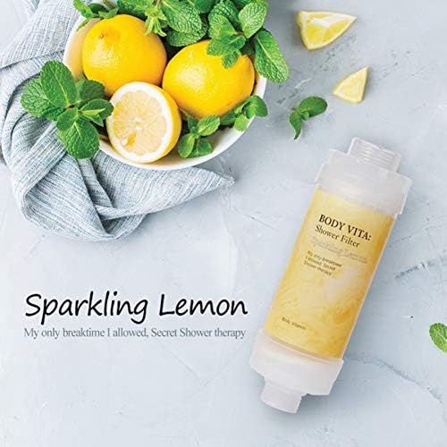 Vitamin Shower Filter for Reduces Dry Itchy Skin, Dramatically Improves the Condition of Your Skin and Hair Sparkling Lemons - Image 3