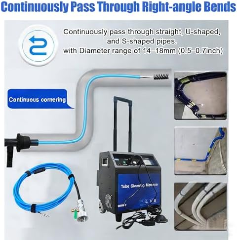 110V Condenser Pipeline Cleaning Machine for Dia 0.5-0.7" Tube - Image 3