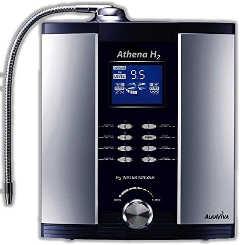AlkaViva Athena H2 Water Ionizer - 7-Plate, 13-Stage Dual Filter Self-Cleaning by AlkaViva