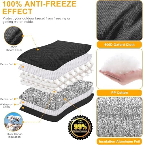 Insulated Backflow Preventer Pouch, 13 W x 12 H in, Black - Image 3