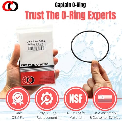 Captain O-Ring – Replacement OK24 O-Rings for Omnifilter Legacy/Older Model Water Filter Housings (3 Pack) - Image 5