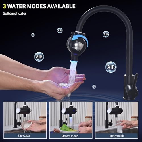 HOMELODY Water Filter for Sink Faucet 3.0 - Upgraded LED Display 3000-4000L Faucet Mount Water Tap Filter Reduces Lead Chlorine Heavy Metals, Faucet Water Filter Fits Most Standard US Faucets - Image 6