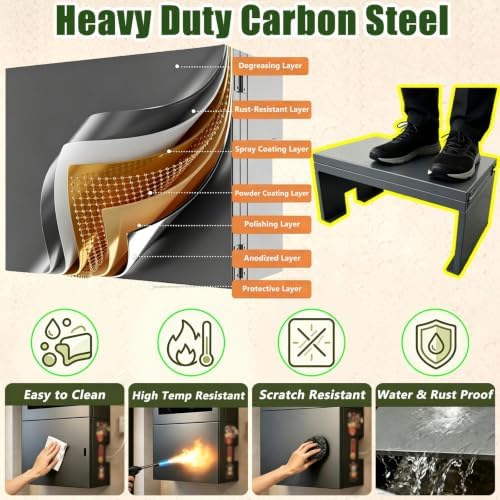 Heavy Duty Water Heater Pipe Covers, Wall-mounted Water Pipe Storage Rack - Image 4