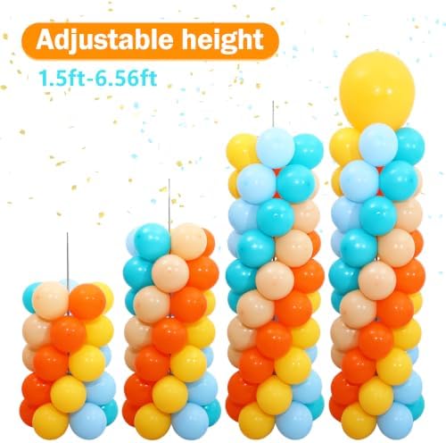 Here Comes the Son Balloon Column Stand Kit Set of 2 for Floor - Image 6