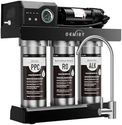 9-Stage Stainless Steel 600 GPD Tankless Reverse Osmosis System by OEMIRYWaterFilterSystem