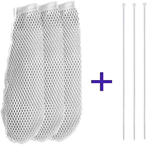 Nylon Lint Trap for Washing Machine Drain Systems & Discharge Hoses - Fits All Washing Machines (3Pcs Nylon Velvet Collector and 3Pcs Tie Strap) - Image 2