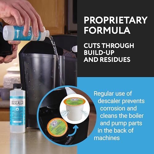 IMPRESA Coffee Machine Descaler & Cleaning Bundle - Compatible with Keurig K-Duo & K-Cup Brewers - 8 Oz Descaling Solution & 4 Maintenance Pods - Coffee Machine Cleaning & Pot Care Kit - Image 5