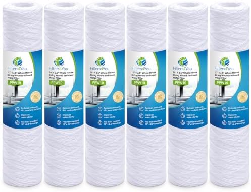 CFS 5 Micron 10x2.5 String Wound for WHKF-WHSW WP5 CW-5-6 Pack by CompleteFiltrationServices