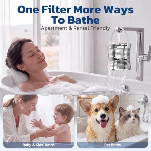HOPOPRO Bath Filter for Tub Faucet, No-Spill 8-Stage Shower Water Filter - Image 7