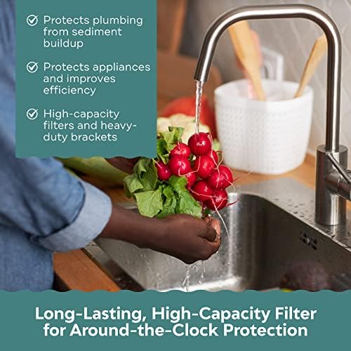 Applied Membranes Inc. 2-Stage Whole-House Water Filter System, 4.5x10-Inch Carbon and Sediment Filter Cartridges - Image 6