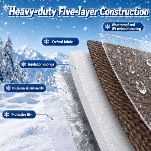 30"W x 24"H 3-Way Opening Backflow Preventer Insulation Cover (5°F), Brown - Image 4