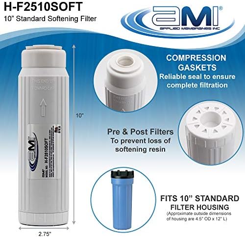 AMI Water Softening Filter Cartridge, Ion Exchange Resin, 10" Standard - Image 5