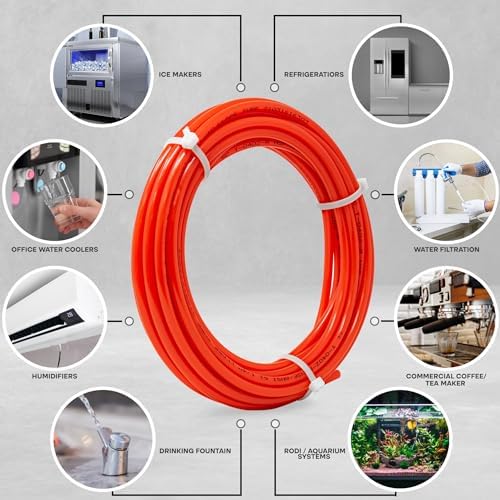 Metpure 1/4" OD LLDPE RO Tubing, 25 ft, Red - Image 4