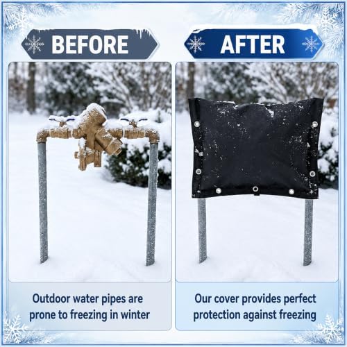 20"W x 16"H 3-Way Opening Backflow Preventer Insulation Cover, Black (5°F) - Image 5