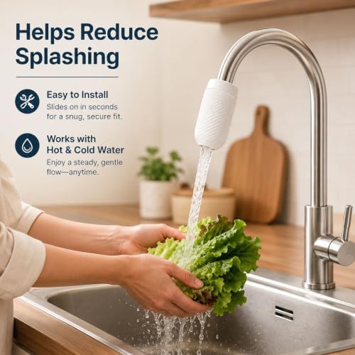 110 PCS Faucet Filter Bag,Faucet Filter Cotton Bag Set with 10 Fastening Bands and 1 Magic Sticker Strip, Easy Install Tap Water Filtration Accessories for Kitchen Bathroom Sink - Image 4