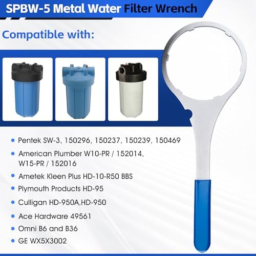 SPBW-5 Metal Water Filter Wrench (5.93" ID ) & 3-Pack 151122 O-Rings Kit - Image 3