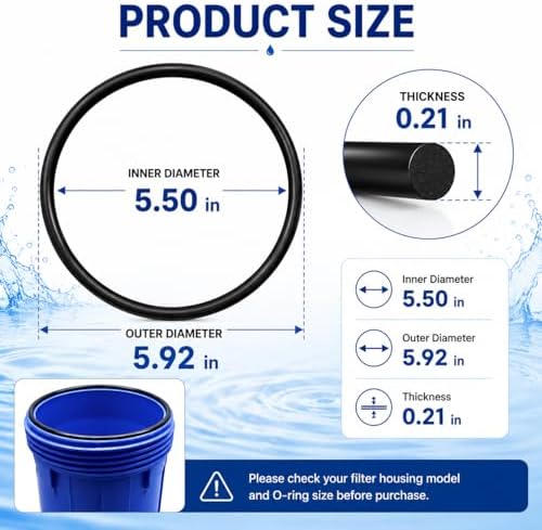 OR-250 O-Rings 4 Pack Replacement Water Filter Housing Seal - Image 3