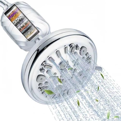 Filtered Shower Head with 26-Stage Filter,7 Spray Settings by MiMcCoy