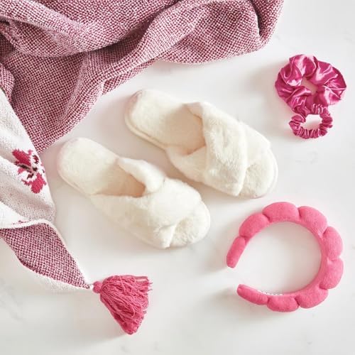 Bella Sleep + Spa Puffy Makeup Headband - Soft Microfiber Spa Headband for Washing Face - Padded Non-Slip Facial Skincare Hairband for Women & Teens, One Size - Image 4