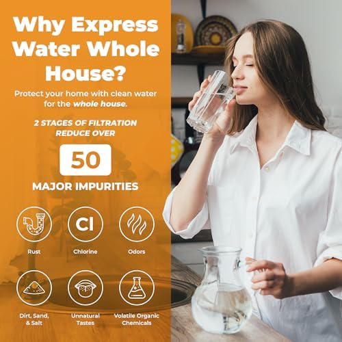 Rotek Water Systems Whole House Water Filtration System | 2-Stage Water Filter System | SED & ACB | Clean Drinking Water | Sediment & Carbon Filter | 10 Inch - Image 3