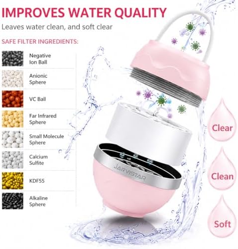 JARVISTAR Bath Filter for Tub Faucet, Reusable Hanging Design, Pink - Image 3